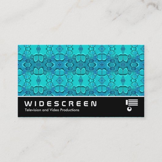 Carte De Visite Écran large 170 - Aqua Blue Fest (Devant)