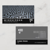 Carte De Visite Écran large 200 - Maze métallique (Devant / Derrière)