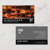 Carte De Visite Écran large 269 - flamme Abstraite 02 (Devant / Derrière)