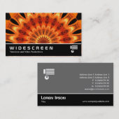 Carte De Visite Écran large 272 - Kaleidoscope orange (Devant / Derrière)