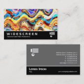 Carte De Visite Écran large 281 - Mélange de couleurs (Devant / Derrière)