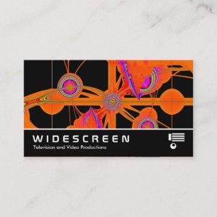 Carte De Visite Écran large 286 - Fractal orange