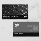 Carte De Visite Écran large 302 - Clavier (Devant / Derrière)