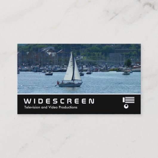 Carte De Visite Écran large 340 - Marina de Cardiff (Devant)