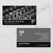 Carte De Visite Écran large 365 - Ancienne machine à écrire (Devant / Derrière)