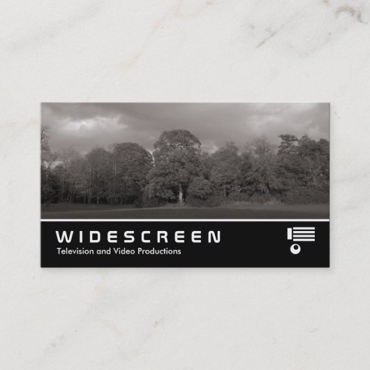 Carte De Visite Écran large 369 - Paysage du parc (Devant)