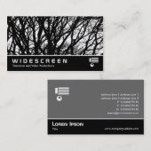 Carte De Visite Écran large 393 - Branches à contraste élevé (Devant / Derrière)