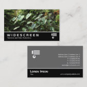 Carte De Visite Écran large 400 - Jardins botaniques (Devant / Derrière)