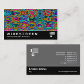 Carte De Visite Écran large 418 - Fractal Abstrait 19111a (Devant / Derrière)