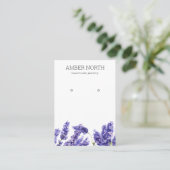Carte De Visite Écran Lilac Lavender Flower Jewelry (Debout devant)