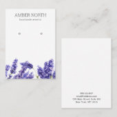 Carte De Visite Écran Lilac Lavender Flower Jewelry (Devant / Derrière)