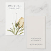 Carte De Visite Écran mignon Floral Banksia (Devant / Derrière)