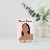 Carte De Visite Écran moderne Boho tendance femmes oreilles (Debout devant)