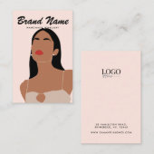 Carte De Visite Écran moderne Boho tendance femmes oreilles (Devant / Derrière)