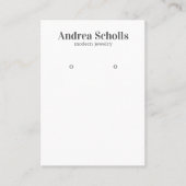 Carte De Visite Écran moderne de bijoux en gras (Devant)