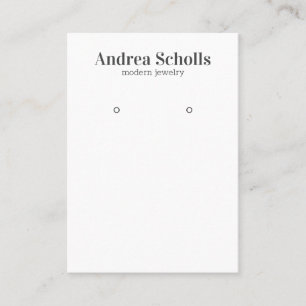 Carte De Visite Écran moderne de bijoux en gras