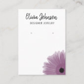 Carte De Visite Écran moderne de bijoux floraux Boho rose (Devant)