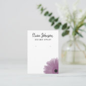 Carte De Visite Écran moderne de bijoux floraux Boho rose (Debout devant)