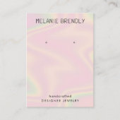 Carte De Visite Écran moderne tendance de bijoux chic (Devant)