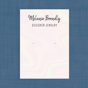 Carte De Visite Écran moderne tendance de bijoux chic