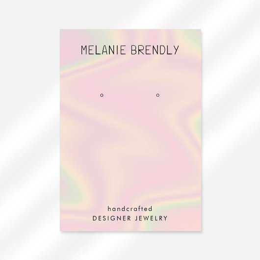 Carte De Visite Écran moderne tendance de bijoux chic