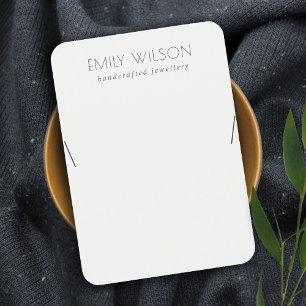 Carte De Visite Écran noir et blanc minimaliste