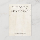 Carte De Visite Écran Pendentif de collier de peinture de calque (Devant)