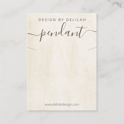 Carte De Visite Écran Pendentif de collier de peinture de calque (Devant)