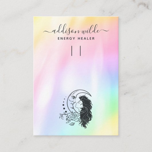 Carte De Visite Écran Porte - clé de la déesse Céleste Mystique de (Devant)