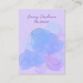 Carte De Visite Écran Porte-oreille de créateur violet (Devant)