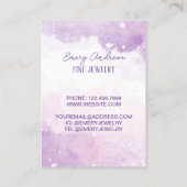 Carte De Visite Écran Porte-oreille de créateur violet (Dos)