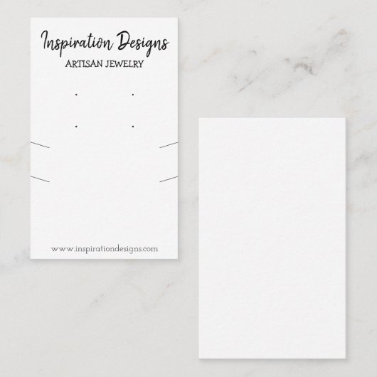 Carte De Visite Écran Porte-oreille simple à plusieurs colliers (Devant / Derrière)