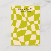 Carte De Visite Écran Retro Vert Super Vintage (Devant)