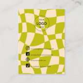 Carte De Visite Écran Retro Vert Super Vintage (Dos)