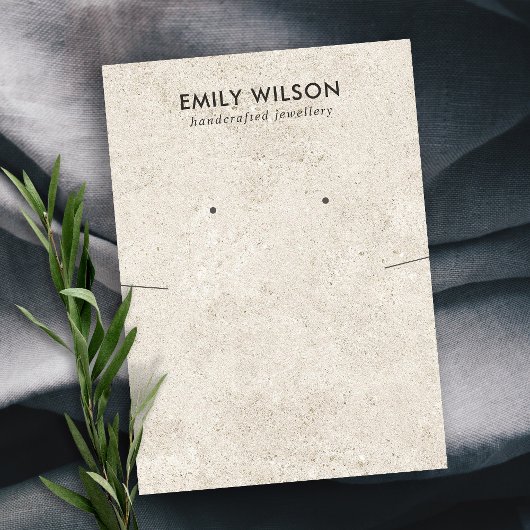 CARTE DE VISITE ÉCRAN RUSTIQUE HORS ÉCRAN STUCCO BLANC