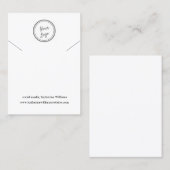 Carte De Visite Écran simple couleur blanche |Ajouter votre logo (Devant / Derrière)