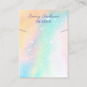 Carte De Visite Écran simple de porte-bijoux en aquarelle (Devant)