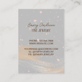 Carte De Visite Écran simple de porte-oreille pour bijoux Designer (Dos)