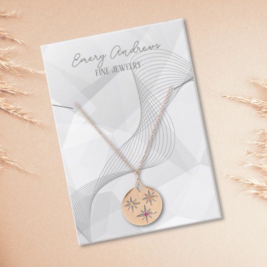 Carte De Visite Écran simple Designer Jewelry Collier