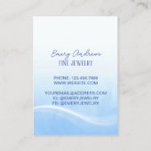 Carte De Visite Écran simple Designer Jewelry Collier (Dos)