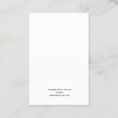 Carte De Visite Écran simple d'oreille du logo victorien (Dos)