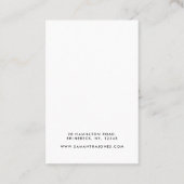 Carte De Visite Écran simple moderne de bijoux de script (Dos)