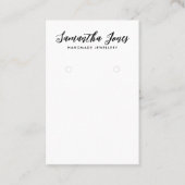 Carte De Visite Écran simple moderne de bijoux de script (Devant)