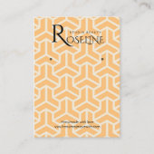 Carte De Visite Écran Soft Light Orange Geometry (Devant)