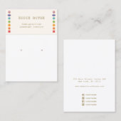 Carte De Visite Écran Spirituel 7 Chakra Élevant Bijoux (Devant / Derrière)