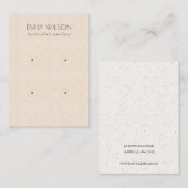 Carte De Visite Écran subtil en céramique rose pâle Texture 2 Eari (Devant / Derrière)