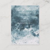 Carte De Visite Écran unique Aquarelle à bijoux artisanal (Dos)