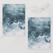 Carte De Visite Écran unique Aquarelle à bijoux artisanal (Devant / Derrière)