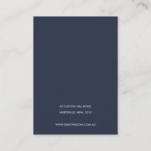 CARTE DE VISITE ÉCRAN VERT BLEU ROSE EUCALYPTUS FAUNA ÉCRAN (Dos)