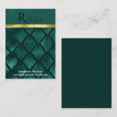 Carte De Visite Ecran vert or parties scintillant d'oreille (Devant / Derrière)